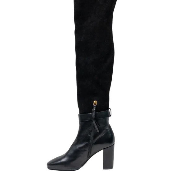 Stuart Weitzman limited edition black Luna 85 hybrid over the knee boots, size 8 - Picture 4 of 14